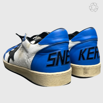 Golden Goose Ball Star White Royal Black Star Size 11  Pre-Owned