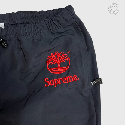 Supreme x Timberland Reflective Taping Track Pant 'Black' SS22 Size Large Pre-Owned