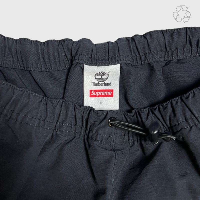 Supreme x Timberland Reflective Taping Track Pant 'Black' SS22 Size Large Pre-Owned
