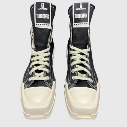 Rick Owens x Converse Turbodrk Chuck 70 High 'Black' OG Brand New