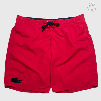 Lacoste Men's Red Swim Trunks Size Large Pre-Owned