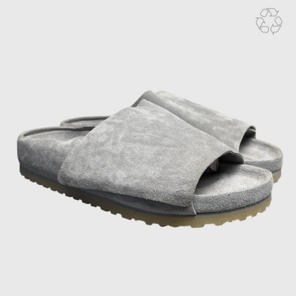 Fear of God x Birkenstock Los Feliz Suede 'Cement Melange' Size 12 Pre-Owned
