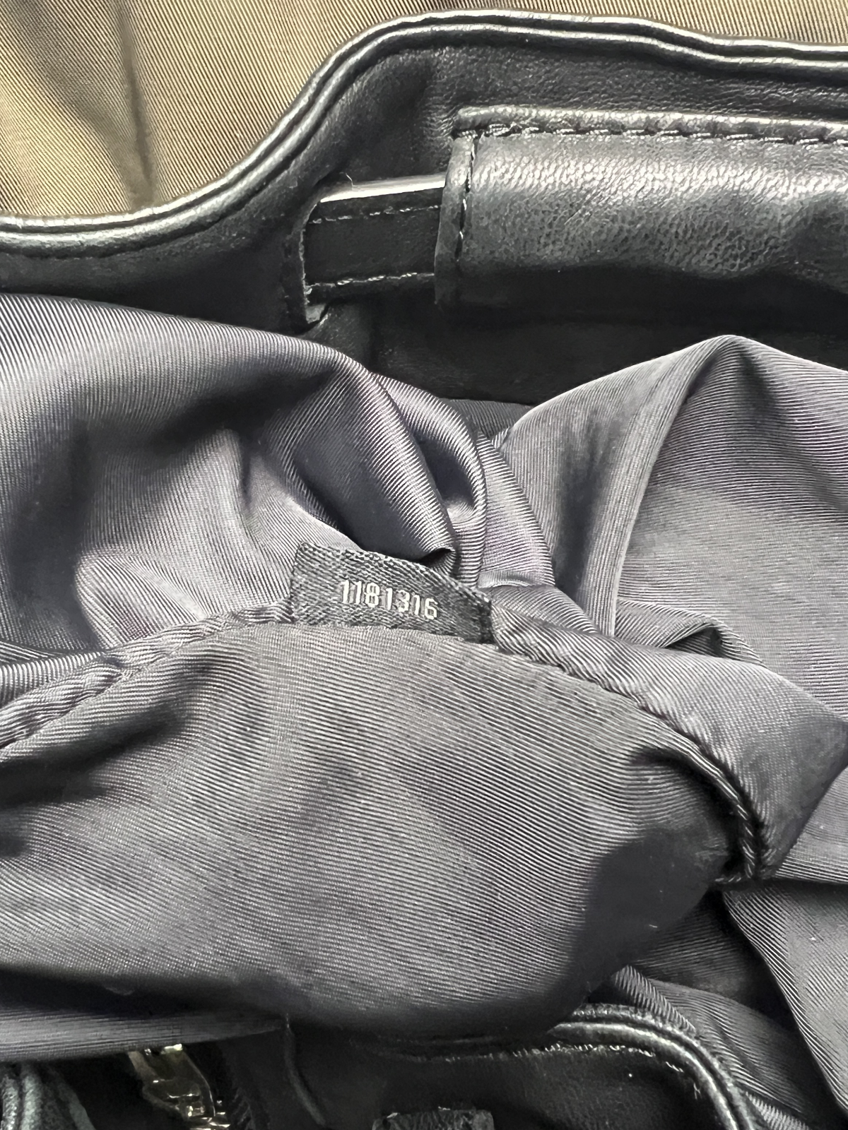 Alexander Wang Women's Mini Marti Nylon/Leather Backpack 'Military Green' Pre-Owned