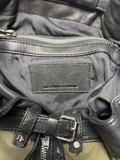 Alexander Wang Women's Mini Marti Nylon/Leather Backpack 'Military Green' Pre-Owned