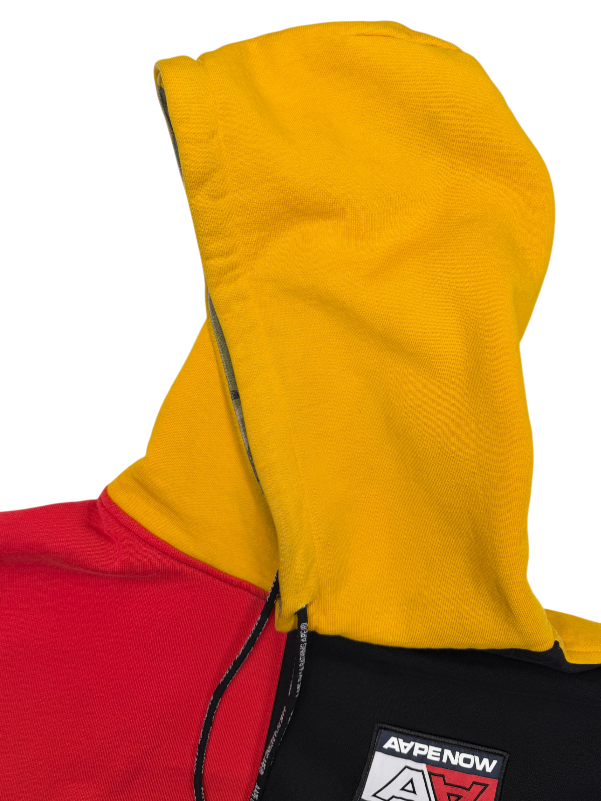 Aape By A Bathing Ape Colorblock Hoodie 'Multicolor' Size L Pre-Owned