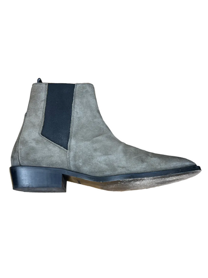 All Saints Markus Suede Chelsea Boots 'Taupe' Size 12 Pre-Owned
