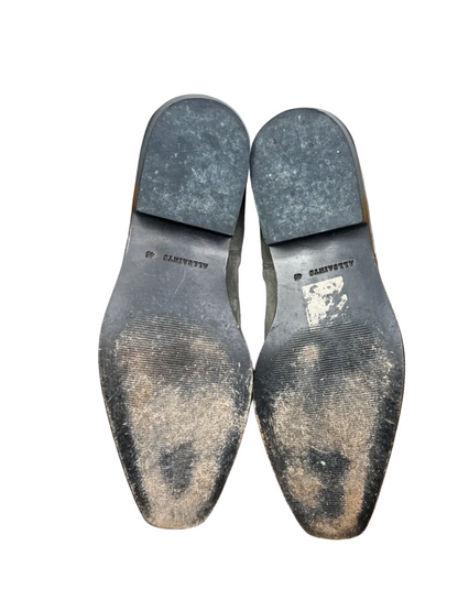 All Saints Markus Suede Chelsea Boots 'Taupe' Size 12 Pre-Owned