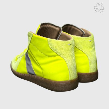 Maison Margiela Replica High Gat Sneakers 'Neon Yellow' Size 12 Pre-owned