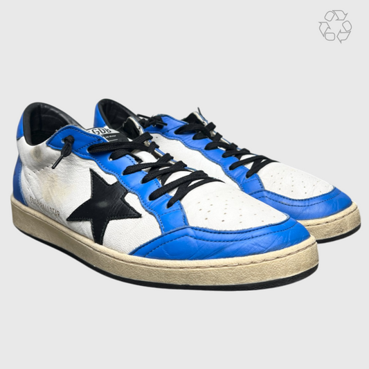 Golden Goose Ball Star White Royal Black Star Size 11  Pre-Owned