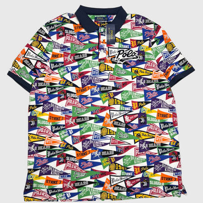 Polo Ralph Lauren Stadium Bears Pennant Flag Baseball Classic Shirt 'Art Deco' 71074305 Size 2XL Brand New