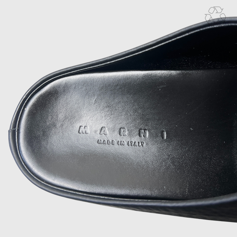 Marni Fussbet Sabot Loafers 'Black' SBMS006101 Women Size 41 EU Pre-Owned