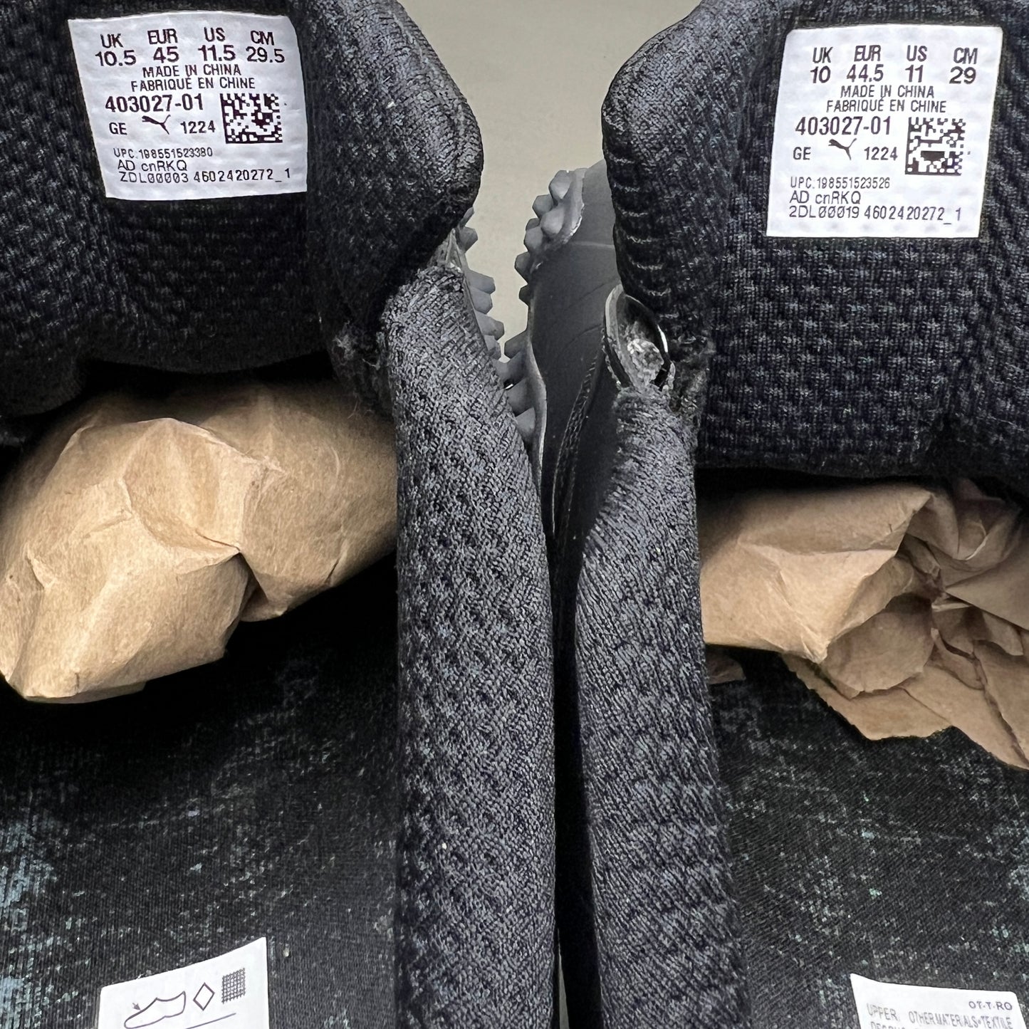 A$AP Rocky x Puma Mostro 'Discords' Black Mismatched Sizes (11R & 11.5L) New W/O Box