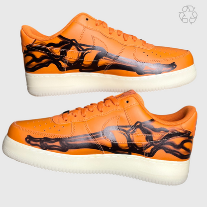 Nike Air Force 1 Low 'Orange Skeleton' Size 11 Pre-Owned