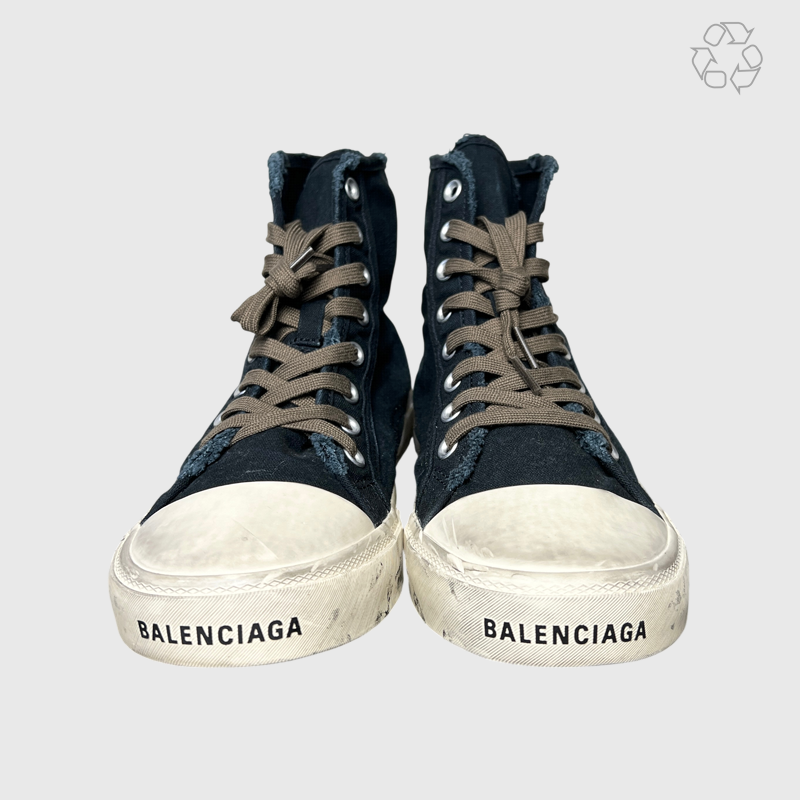 Balenciaga Paris High Sneakers 'Graffiti Black' Size 9 Pre-owned