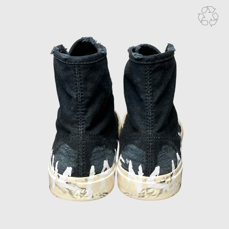 Balenciaga Paris High Sneakers 'Graffiti Black' Size 9 Pre-owned