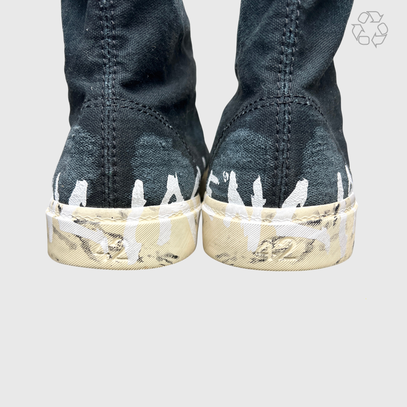 Balenciaga Paris High Sneakers 'Graffiti Black' Size 9 Pre-owned