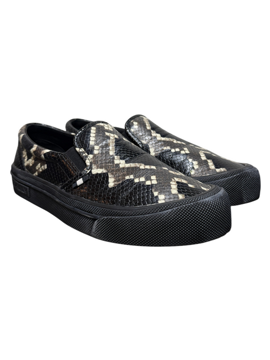 Bally Leory Python Print Leather Slip-On Sneaker 'Multicolor/Black' Size 9.5 US Pre-Owned