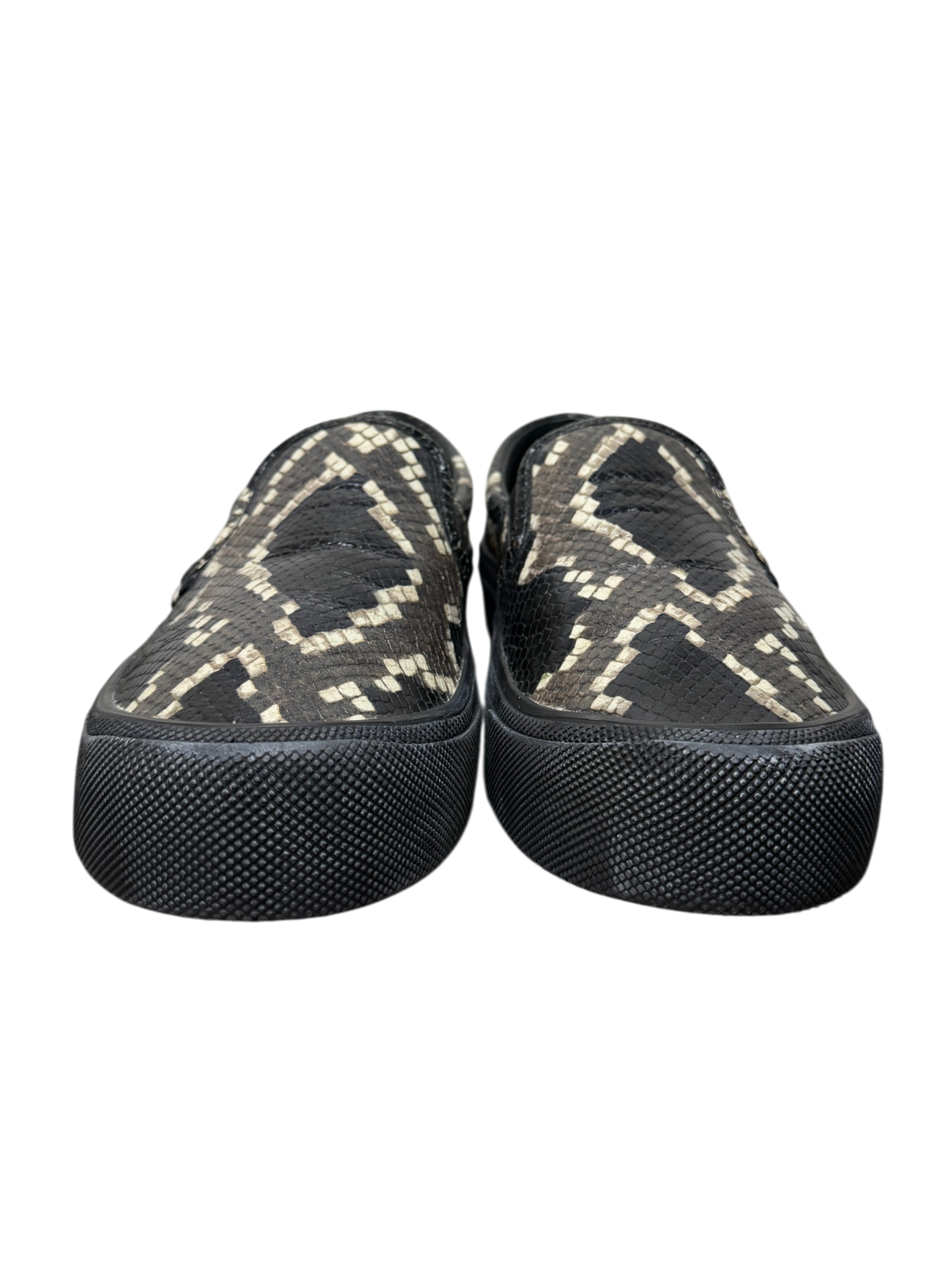 Bally Leory Python Print Leather Slip-On Sneaker 'Multicolor/Black' Size 9.5 US Pre-Owned