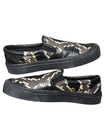 Bally Leory Python Print Leather Slip-On Sneaker 'Multicolor/Black' Size 9.5 US Pre-Owned