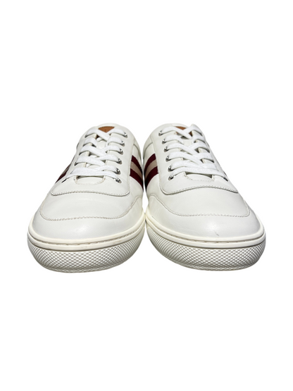 Bally Classic Oriano Leather Sneakers 'White' Size 12 US Pre-Owned