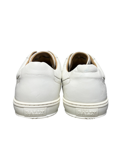 Bally Classic Oriano Leather Sneakers 'White' Size 12 US Pre-Owned