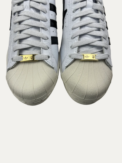 BAPE x adidas Superstar Vintage 'White Black' Size 10.5 Pre-Owned