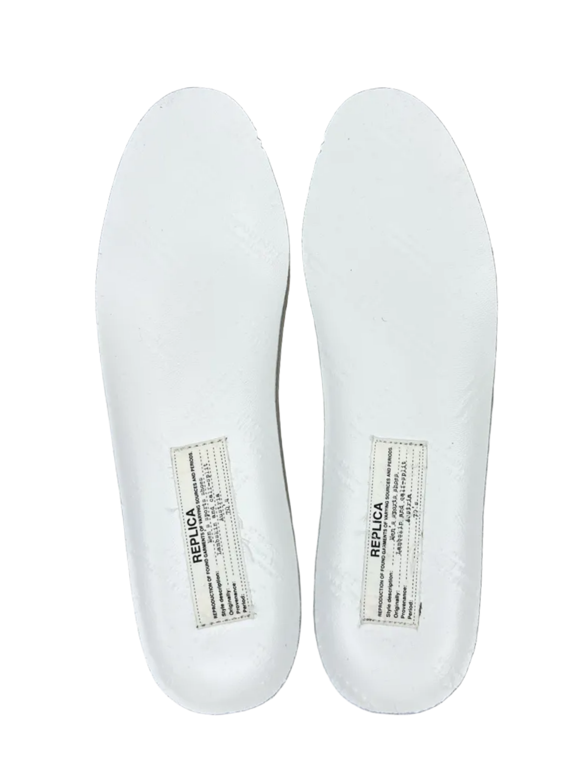 Maison Margiela Replica Gat Low Top Sneaker 'Bianchetto' Size 9 Pre-Owned