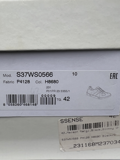 Maison Margiela Replica Gat Low Top Sneaker 'Bianchetto' Size 9 Pre-Owned