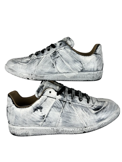 Maison Margiela Replica Gat Low Top Sneaker 'Bianchetto' Size 9 Pre-Owned