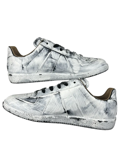 Maison Margiela Replica Gat Low Top Sneaker 'Bianchetto' Size 9 Pre-Owned