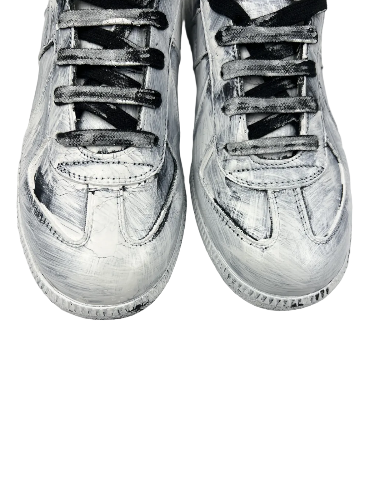 Maison Margiela Replica Gat Low Top Sneaker 'Bianchetto' Size 9 Pre-Owned