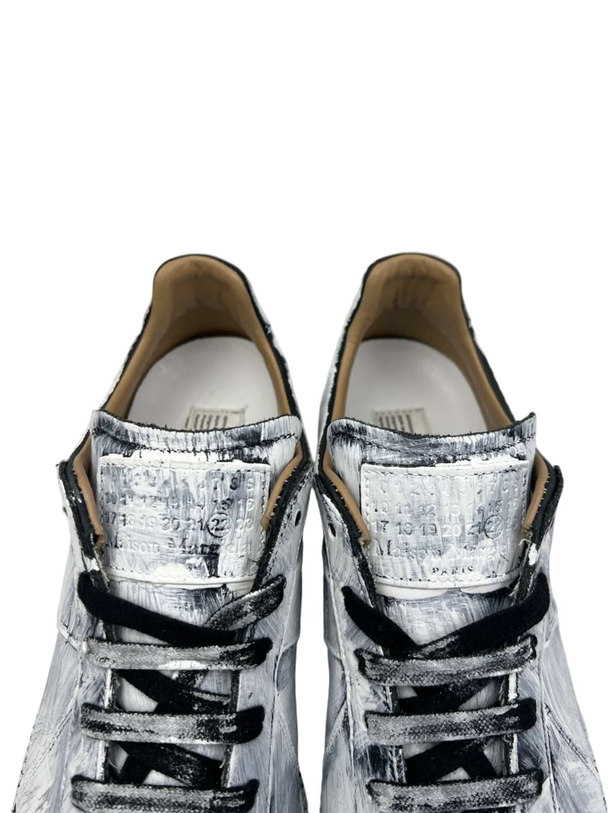 Maison Margiela Replica Gat Low Top Sneaker 'Bianchetto' Size 9 Pre-Owned