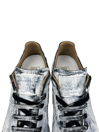 Maison Margiela Replica Gat Low Top Sneaker 'Bianchetto' Size 9 Pre-Owned