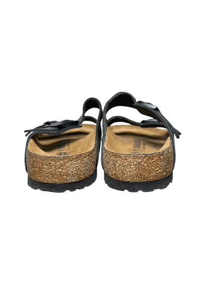 Birkenstock Arizona Birko-Flor 'Black' Size 11 Pre-Owned