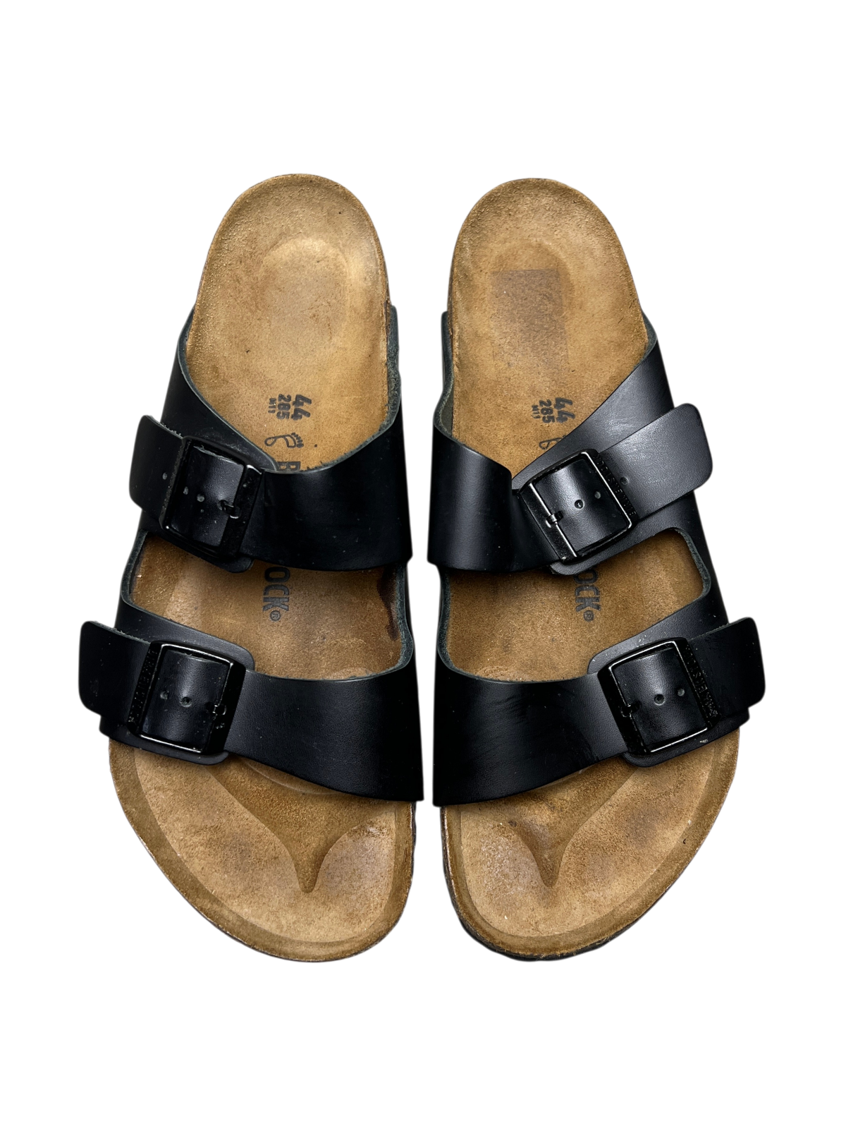 Birkenstock Arizona Birko-Flor 'Black' Size 11 Pre-Owned