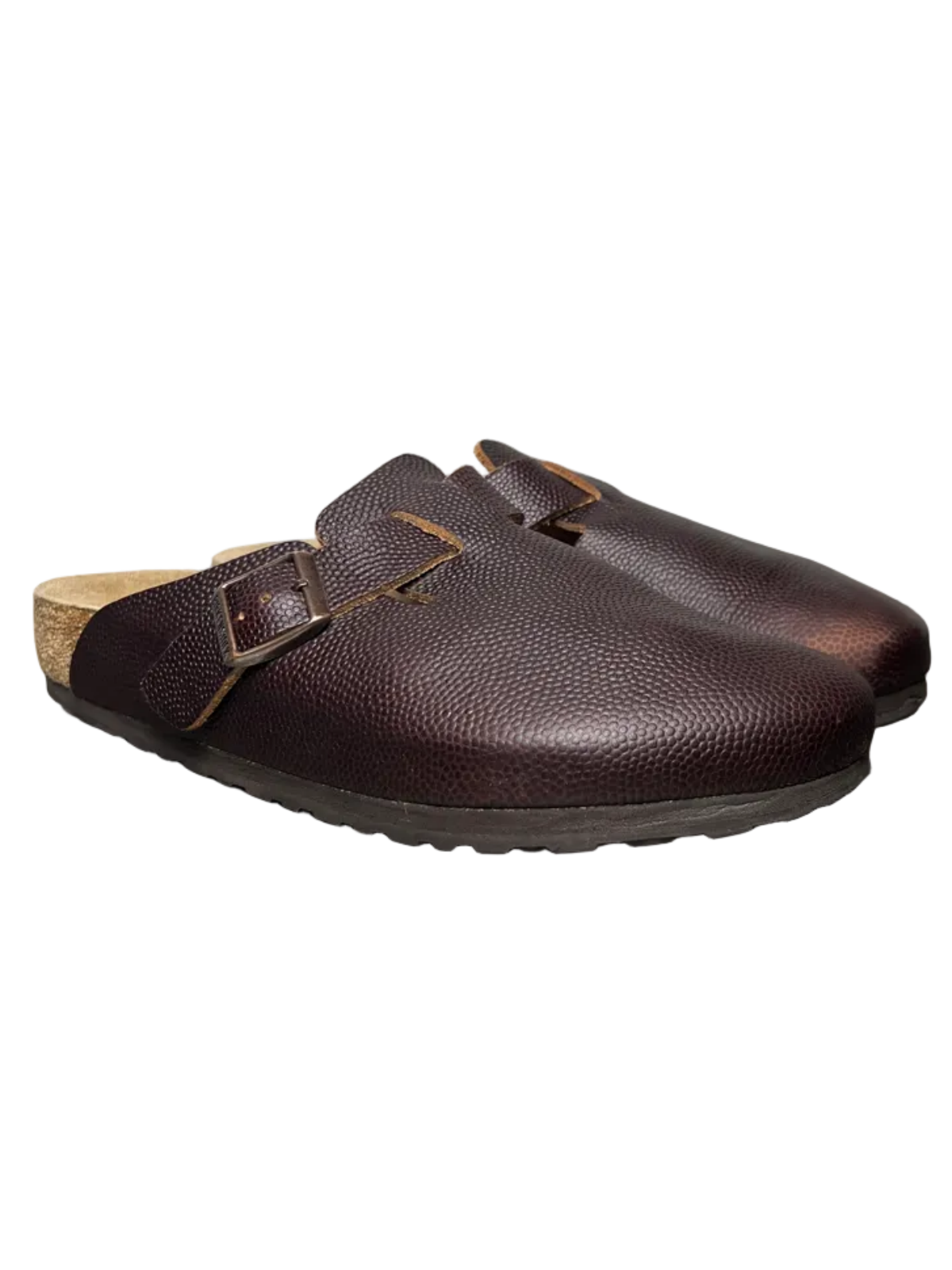 Birkenstock Boston Super Grip Horween Leather 'Roast Brown' Size 9 Pre-Owned