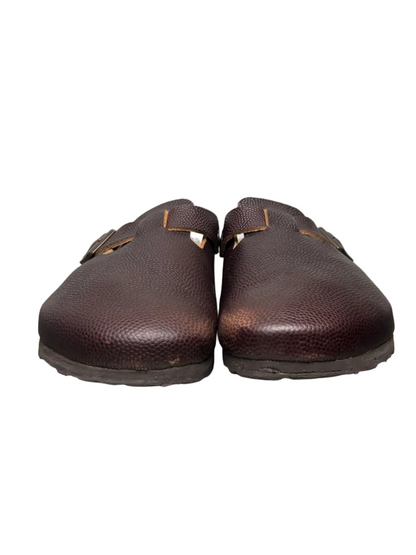 Birkenstock Boston Super Grip Horween Leather 'Roast Brown' Size 9 Pre-Owned