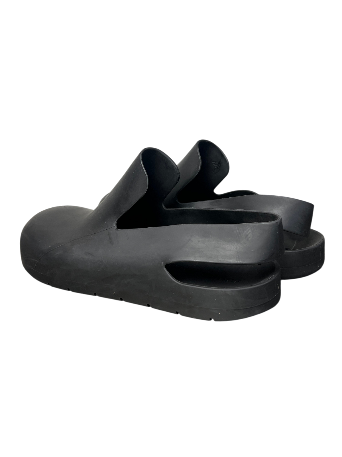 Bottega Veneta Rubber Slingback Puddle Sandals 'Black' Size 44 EU Pre-Owned