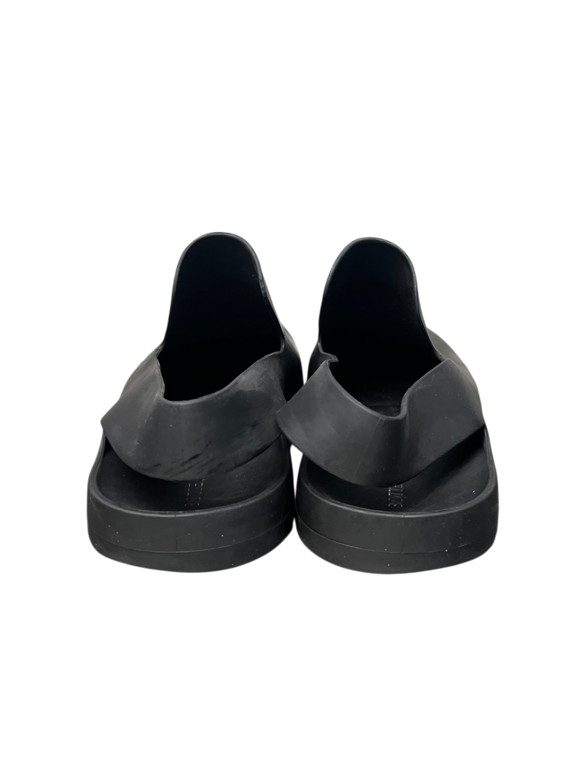 Bottega Veneta Rubber Slingback Puddle Sandals 'Black' Size 44 EU Pre-Owned