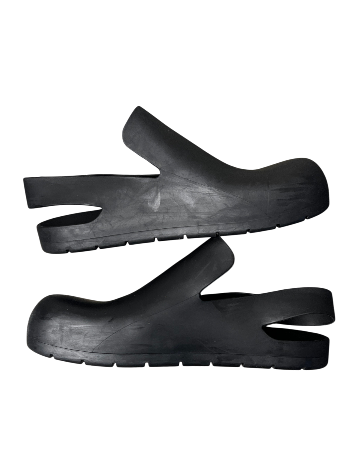 Bottega Veneta Rubber Slingback Puddle Sandals 'Black' Size 44 EU Pre-Owned