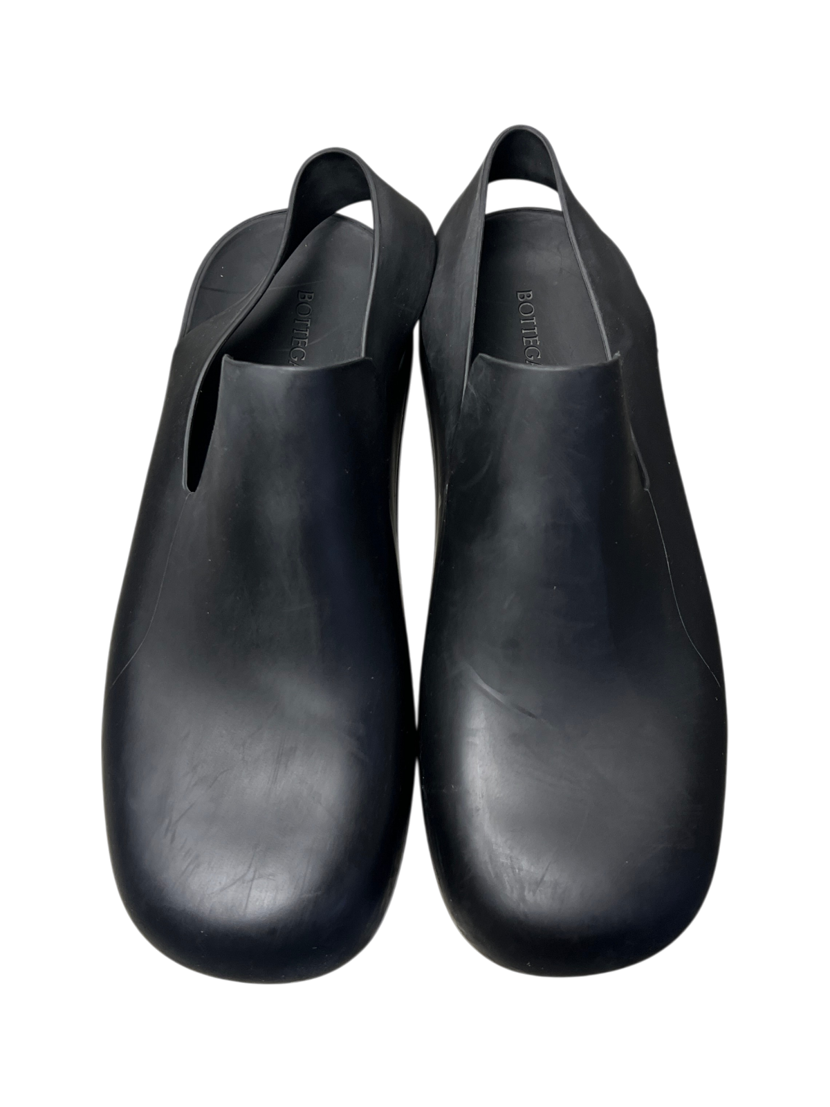 Bottega Veneta Rubber Slingback Puddle Sandals 'Black' Size 44 EU Pre-Owned