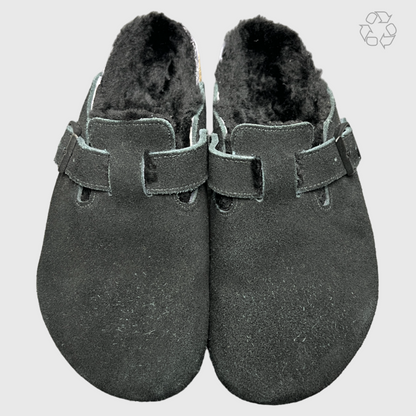 Birkenstock Boston Shearling 'Black' Size 42 Pre-Owned