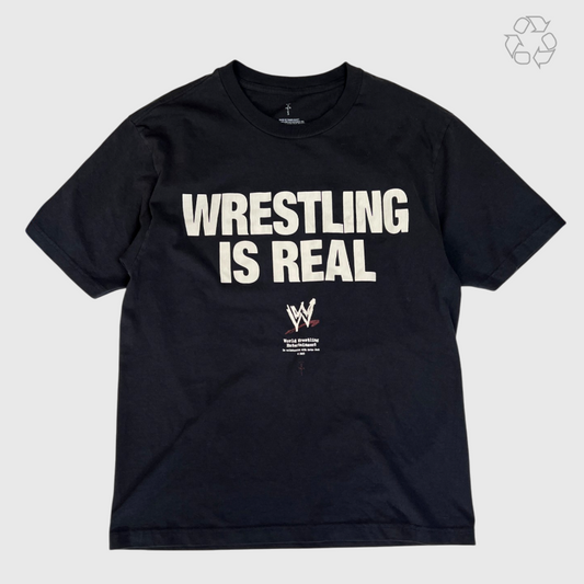 WWE x Cactus Jack x Travis Scott Wrestling Is Real Tee Size L Pre-Owned