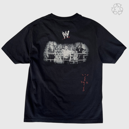 WWE x Cactus Jack x Travis Scott Wrestling Is Real Tee Size L Pre-Owned