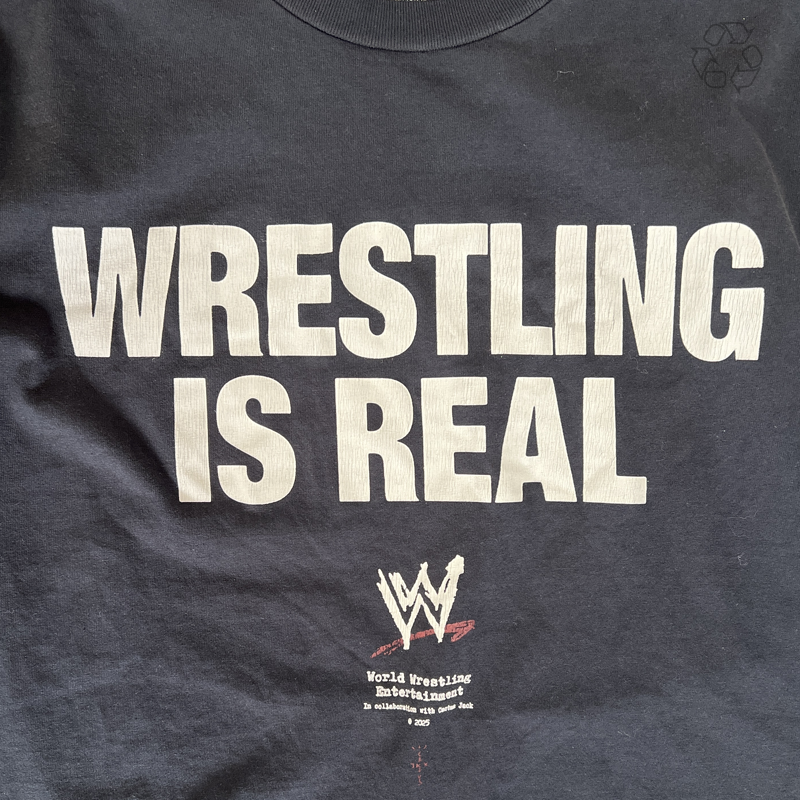 WWE x Cactus Jack x Travis Scott Wrestling Is Real Tee Size L Pre-Owned
