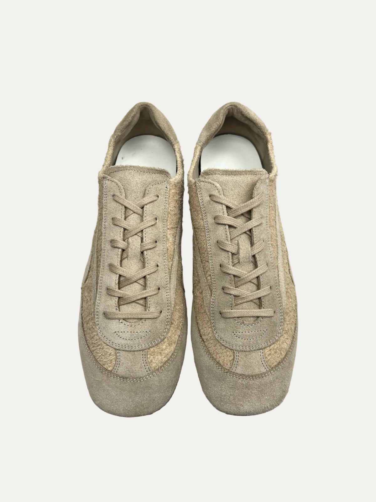 COS Minimal Suede Sneakers 'Cappuccino' Size 45 Pre-Owned