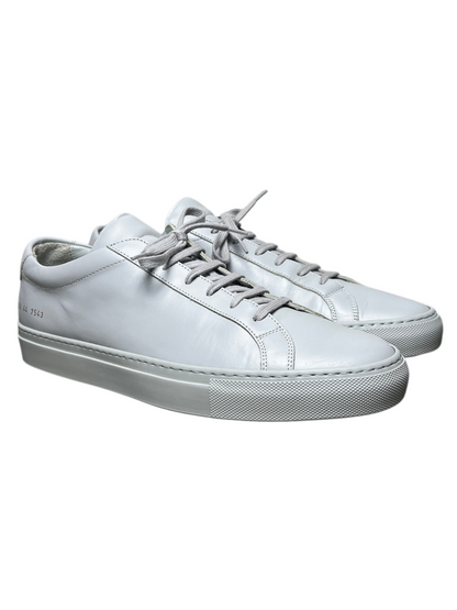 Common Projects Achilles Low Leather Sneaker 'Grey' Size 11 Pre-Owned