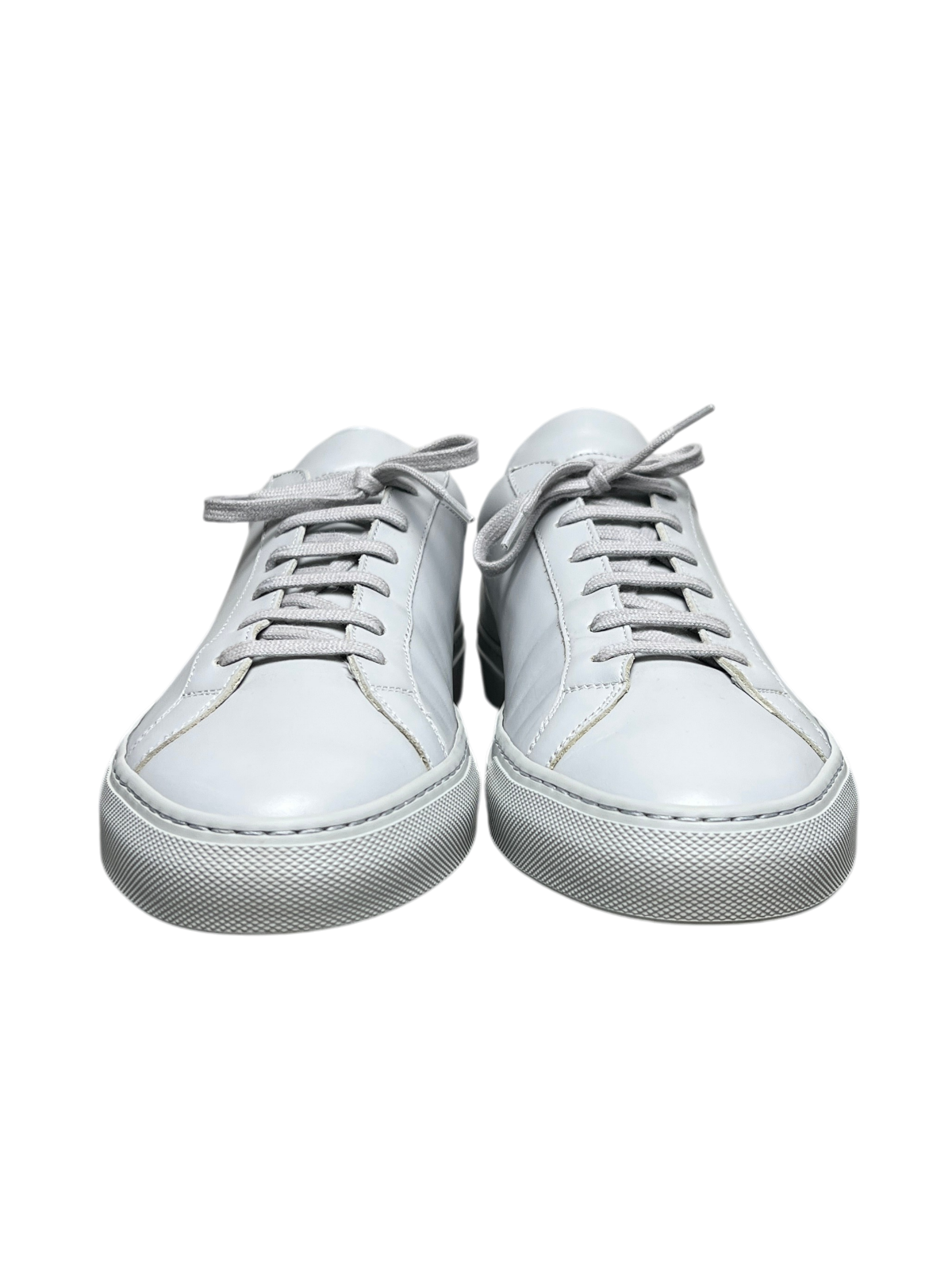 Common Projects Achilles Low Leather Sneaker 'Grey' Size 11 Pre-Owned