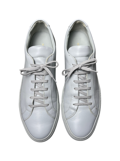 Common Projects Achilles Low Leather Sneaker 'Grey' Size 11 Pre-Owned