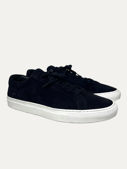 Common Projects Suede Achilles Low 'Dark Navy' Size 45 Pre-Owned
